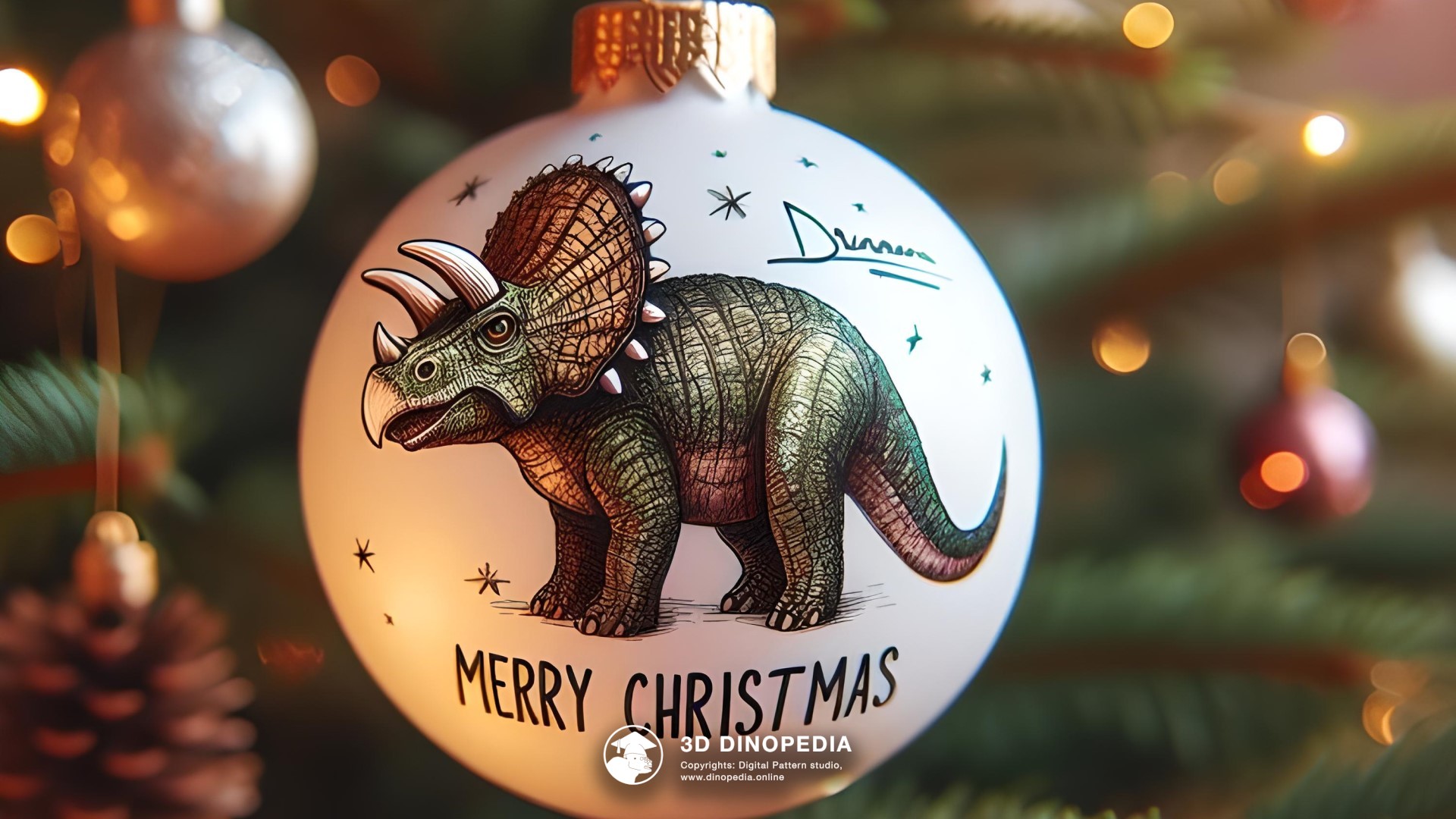 3D Dinopedia The Mysteries of the Christmas Tree - New wallpaper!